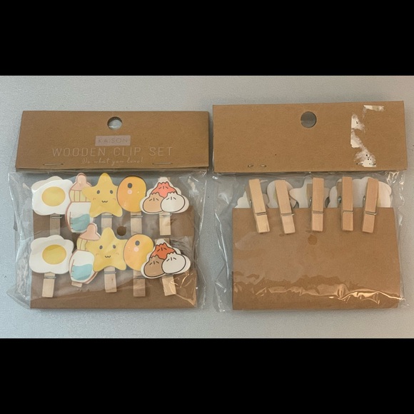 Decor Wooden Clip Set (pack of 10) Each for $13.00.         2 for $20.00 - Picture 2 of 3